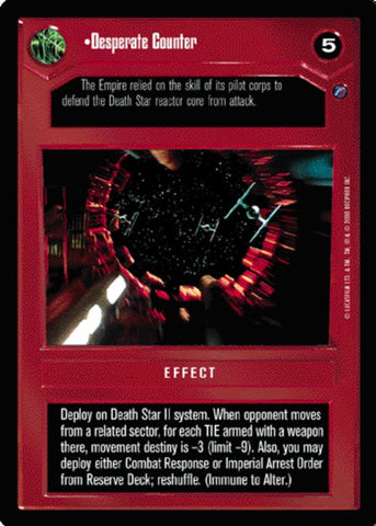 Star Wars CCG | Desperate Counter - Death Star II | The Nerd Merchant