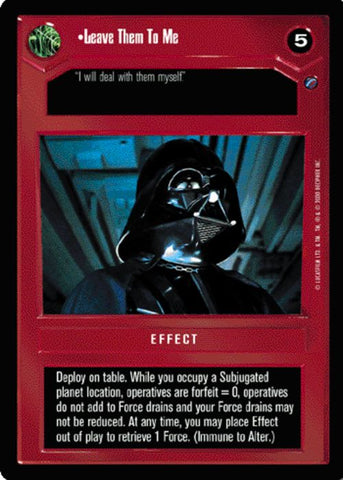 Star Wars CCG | Leave Them To Me - Death Star II | The Nerd Merchant