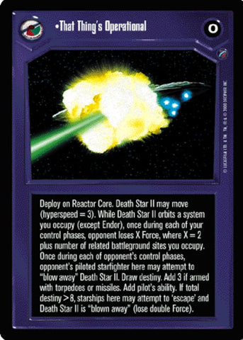Star Wars CCG | That Thing's Operational - Death Star II | The Nerd Merchant