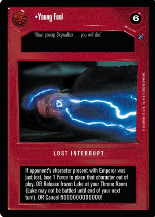 Star Wars CCG | Young Fool - Death Star II | The Nerd Merchant