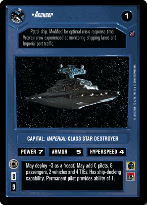 Star Wars CCG | Accuser - Death Star II | The Nerd Merchant