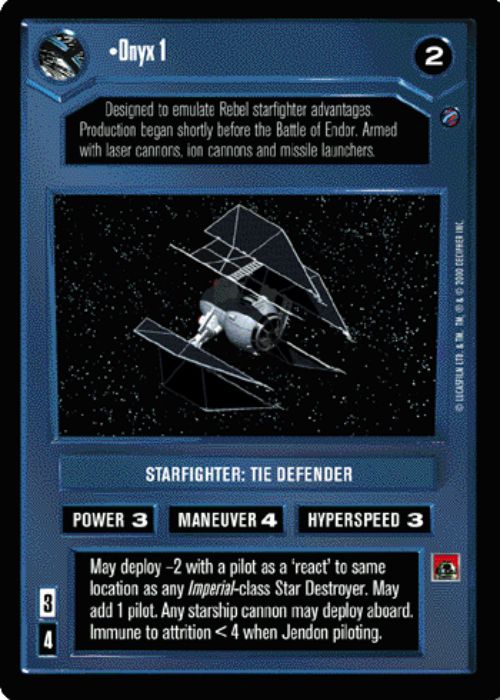 Star Wars CCG | Onyx 1 - Death Star II | The Nerd Merchant