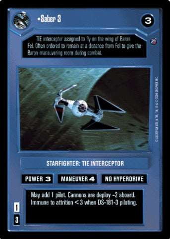 Star Wars CCG | Saber 3 - Death Star II | The Nerd Merchant