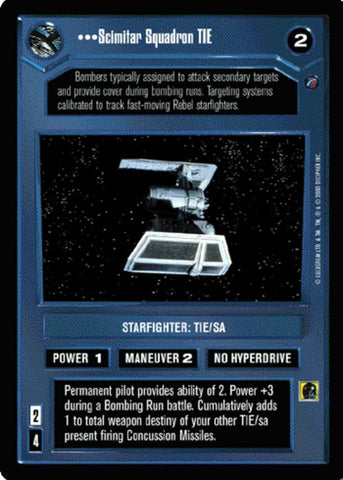 Star Wars CCG | Scimitar Squadron TIE - Death Star II | The Nerd Merchant