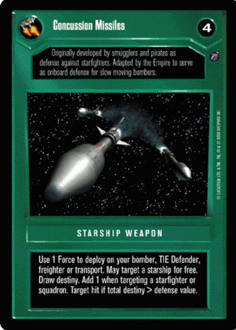 Star Wars CCG | Concussion Missiles [Dark] - Death Star II | The Nerd Merchant