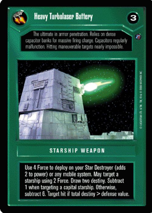 Star Wars CCG | Heavy Turbolaser Battery [Dark] - Death Star II | The Nerd Merchant