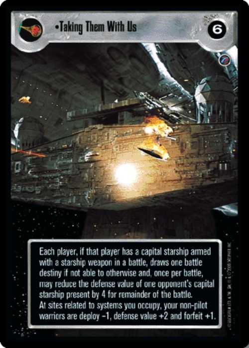 Star Wars CCG | Taking Them With Us - Death Star II | The Nerd Merchant