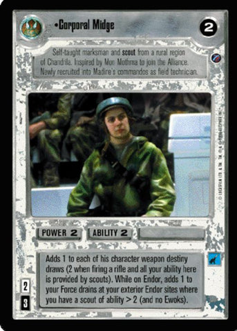 Star Wars CCG | Corporal Midge - Death Star II | The Nerd Merchant