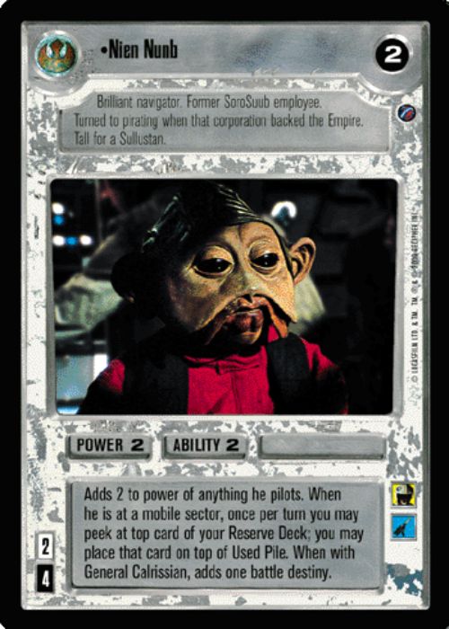 Star Wars CCG | Nien Nunb - Death Star II | The Nerd Merchant