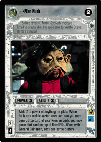 Star Wars CCG | Nien Nunb - Death Star II | The Nerd Merchant