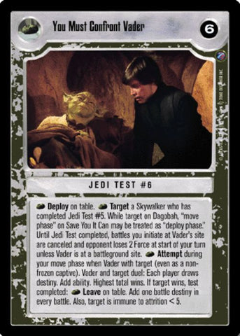 Star Wars CCG | You Must Confront Vader - Death Star II | The Nerd Merchant