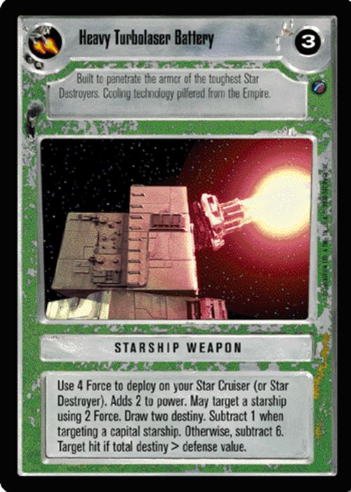 Star Wars CCG | Heavy Turbolaser Battery [Light] - Death Star II | The Nerd Merchant