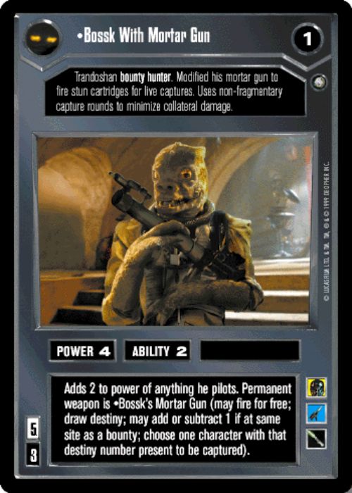 Star Wars CCG | Bossk With Mortar Gun - Enhanced Jabba's Palace | The Nerd Merchant
