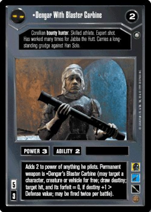 Star Wars CCG | Dengar With Blaster Carbine - Enhanced Jabba's Palace | The Nerd Merchant