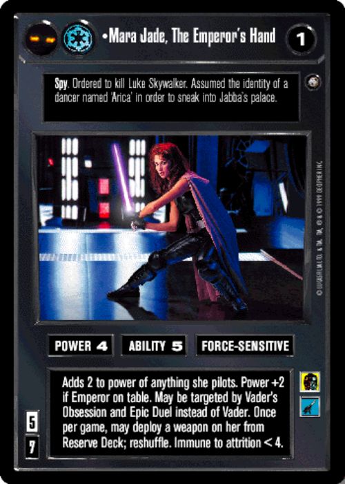 Star Wars CCG | Mara Jade, The Emperor's Hand - Enhanced Jabba's Palace | The Nerd Merchant