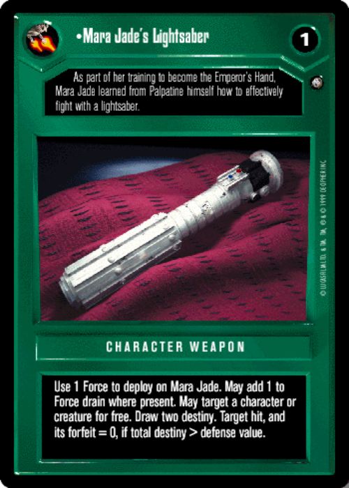 Star Wars CCG | Mara Jade's Lightsaber - Enhanced Jabba's Palace | The Nerd Merchant