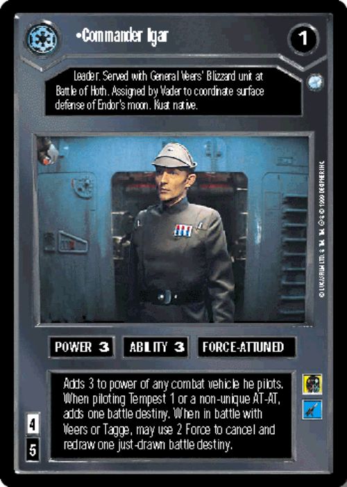 Star Wars CCG | Commander Igar - Endor | The Nerd Merchant
