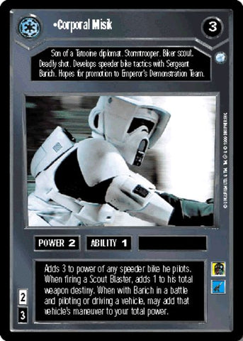 Star Wars CCG | Corporal Misik - Endor | The Nerd Merchant