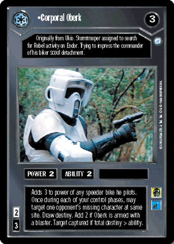 Star Wars CCG | Corporal Oberk - Endor | The Nerd Merchant