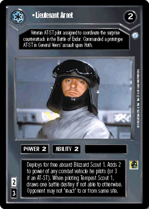 Star Wars CCG | Lieutenant Arnet - Endor | The Nerd Merchant