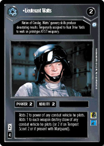 Star Wars CCG | Lieutenant Watts - Endor | The Nerd Merchant