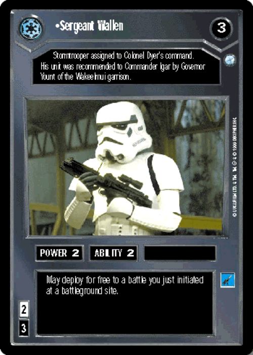 Star Wars CCG | Sergeant Wallen - Endor | The Nerd Merchant