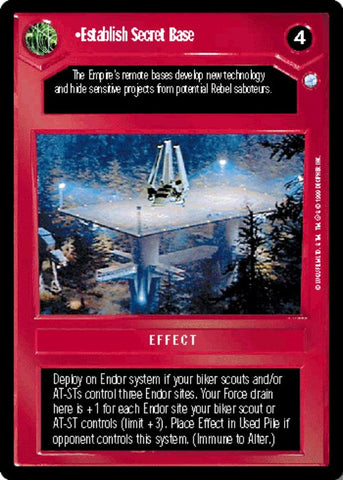 Star Wars CCG | Establish Secret Base - Endor | The Nerd Merchant