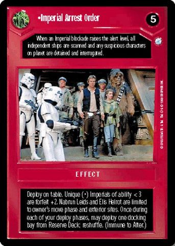 Star Wars CCG | Imperial Arrest Order - Endor | The Nerd Merchant