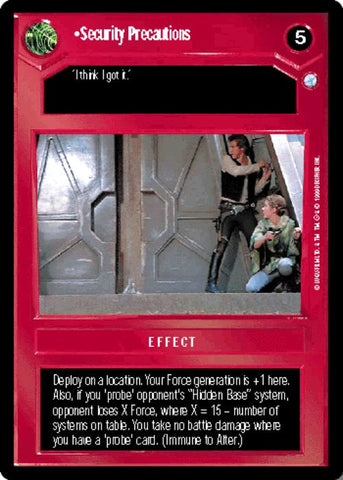 Star Wars CCG | Security Precautions - Endor | The Nerd Merchant