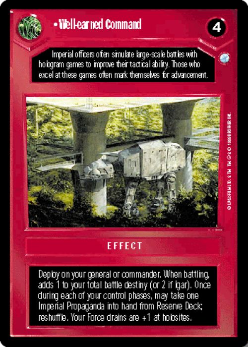 Star Wars CCG | Well-earned Command - Endor | The Nerd Merchant