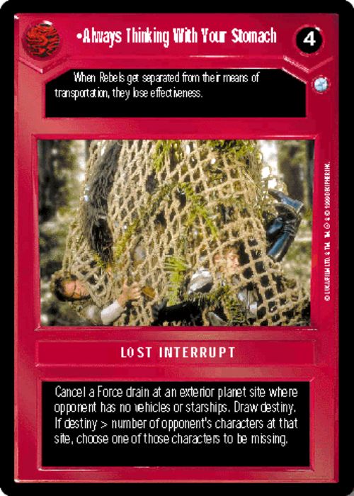 Star Wars CCG | Always Thinking With Your Stomach - Endor | The Nerd Merchant