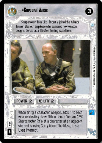 Star Wars CCG | Corporal Janse - Endor | The Nerd Merchant