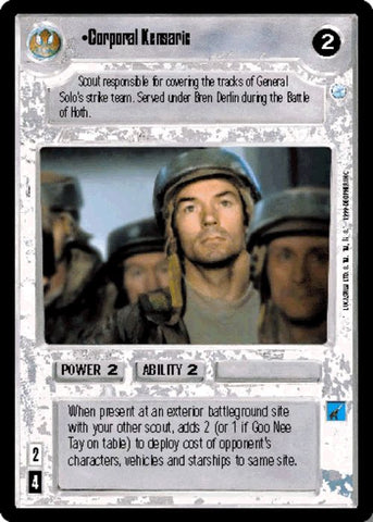 Star Wars CCG | Corporal Kensaric - Endor | The Nerd Merchant