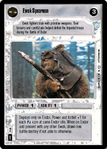 Star Wars CCG | Ewok Spearman - Endor | The Nerd Merchant