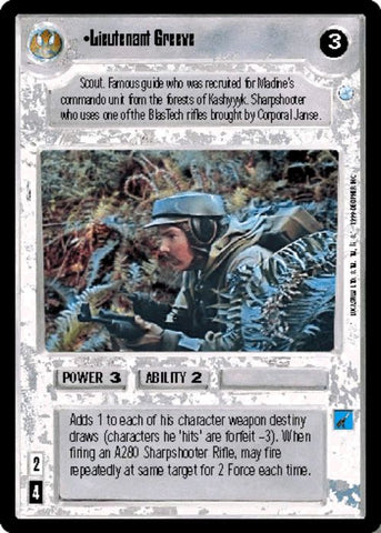 Star Wars CCG | Lieutenant Greeve - Endor | The Nerd Merchant