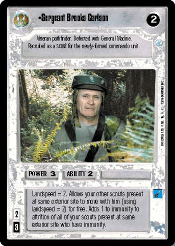 Star Wars CCG | Sergeant Brooks Carlson - Endor | The Nerd Merchant