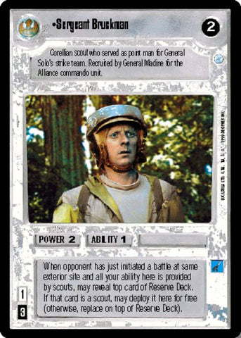 Star Wars CCG | Sergeant Bruckman - Endor | The Nerd Merchant