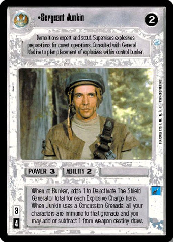 Star Wars CCG | Sergeant Junkin - Endor | The Nerd Merchant