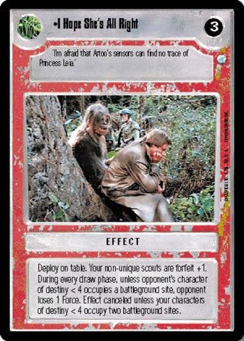 Star Wars CCG | I Hope She's All Right - Endor | The Nerd Merchant