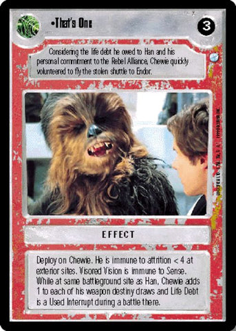 Star Wars CCG | That's One - Endor | The Nerd Merchant