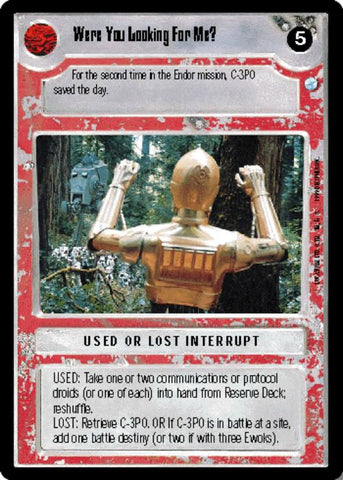 Star Wars CCG | Were You Looking For Me? - Endor | The Nerd Merchant