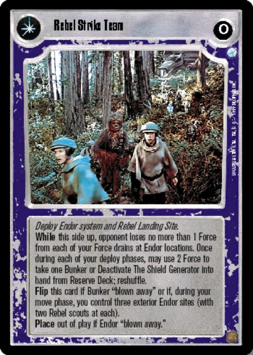 Star Wars CCG | Rebel Strike Team/Garrison Destroyed - Endor | The Nerd Merchant