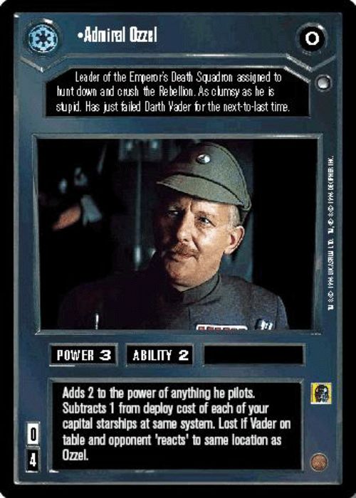 Star Wars CCG | Admiral Ozzel - Hoth | The Nerd Merchant