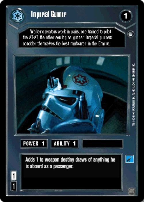 Star Wars CCG | Imperial Gunner - Hoth | The Nerd Merchant