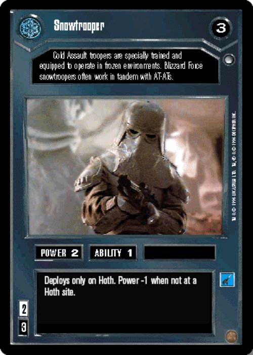 Star Wars CCG | Snowtrooper - Hoth | The Nerd Merchant