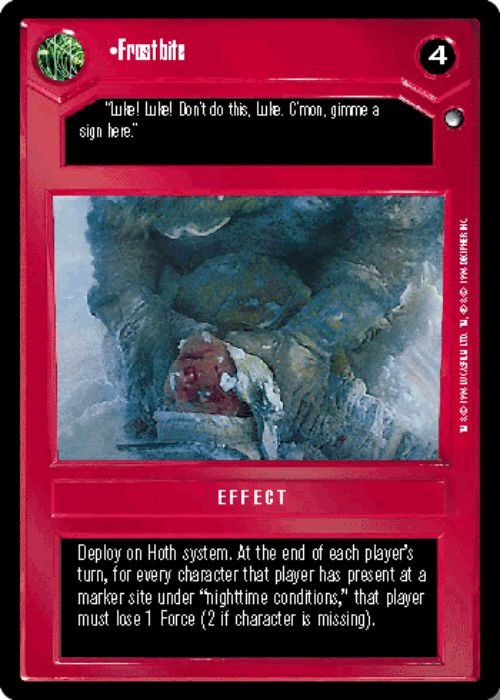 Star Wars CCG | Frostbite [Dark] - Hoth | The Nerd Merchant