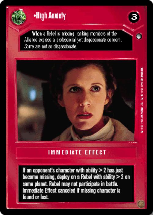 Star Wars CCG | High Anxiety - Hoth | The Nerd Merchant