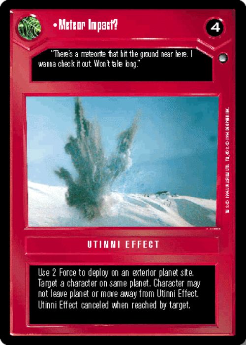 Star Wars CCG | Meteor Impact? - Hoth | The Nerd Merchant