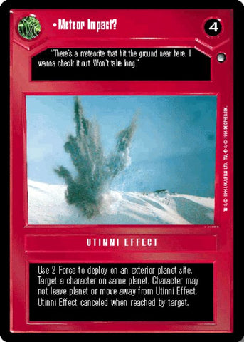 Star Wars CCG | Meteor Impact? - Hoth | The Nerd Merchant
