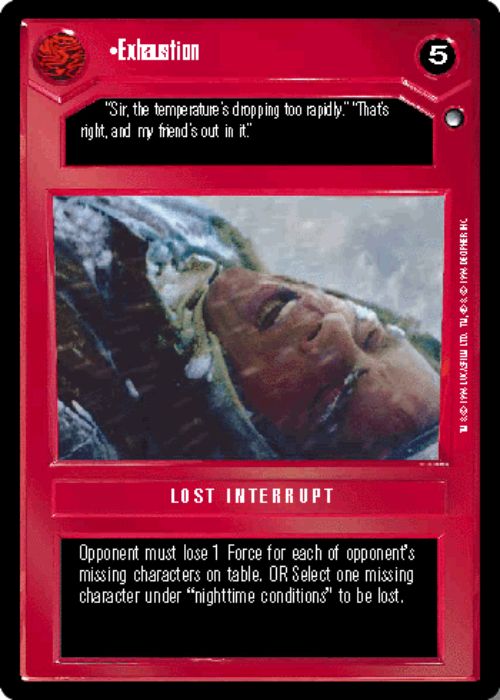 Star Wars CCG | Exhaustion - Hoth | The Nerd Merchant